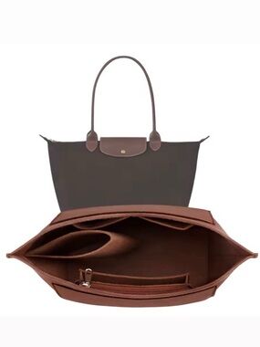 Longchamp Le Pliage Small Pouch Purse Felt Handbag Bag Insert Organizer